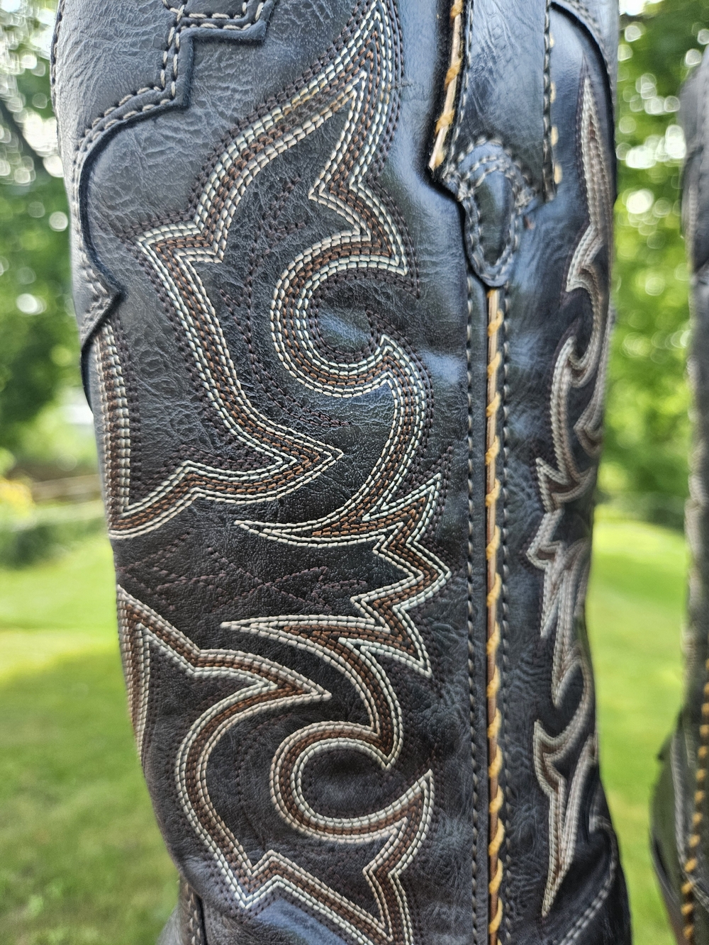 Durango Grey Western Boot 12" Sz 8 - Picture 5 of 10